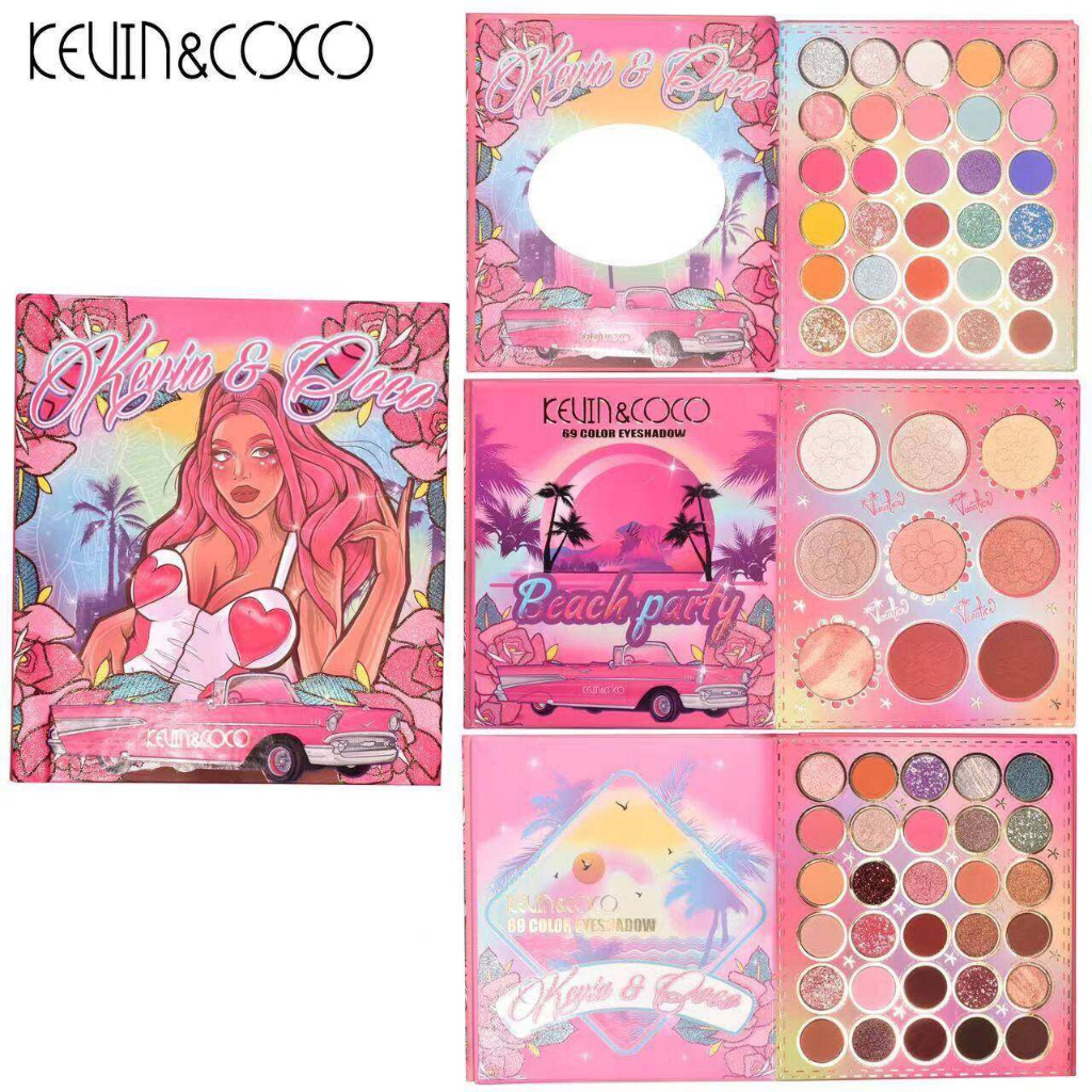 Kevin&coco พาเลท 69 สี เนื้อดี เกลี่ยง่าย Kevin & coco KC223267