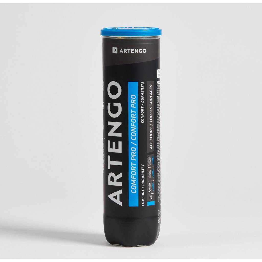 ลูกเทนนิสอเนกประสงค์รุ่น Comfort Pro 1 แพ็ค 4 ลูก (สีเหลือง) ARTENGO