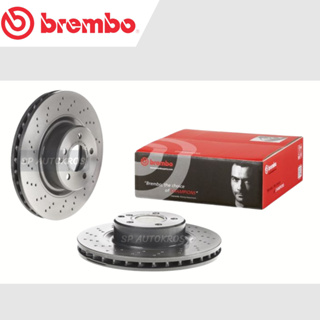 BREMBO จานเบรคหน้า (เจาะรู) BENZ S-CLASS W220 (320 400 500)  (HC) 98-05 / D09 A353 11 / ราคาต่อ 1ใบ