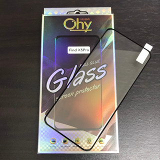 ฟิล์มกระจก จอโค้ง For OPPO FindX2 FindX2Pro FindX3 FindX3Pro FindX5 FindX5Pro กาวเต็มจอ Tempered glass