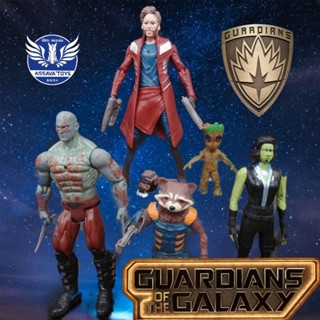 โมเดล Guardian of the Galaxy ขนาด 6 - 17 Cm จำนวน 5 ตัว มีไฟกลางตัวโดนกดด้านหลัง Star Lord สามารถเปลี่ยนหัวได้ พร้อมส่ง!