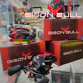 รอกหยดน้ำ BISON BULL รุ่นใหม่ล่าสุด สปูนอลูมิเนียม มีคลิกสียงปลาลาก