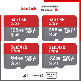 ราคาSandisk Ultra Micro SDCard 32GB/64GB/128GB Class10 A1 (SDSQUA4) เมมโมรี่การ์ด ไมโครเอสดีการ์ด TF Card โทรศัพท์ มือถือ แท๊บเล็ต ประกัน 10ปี Smartphone Tablet MicroSD MicroSD