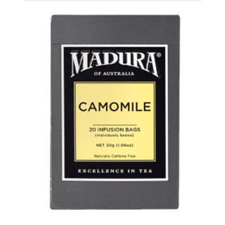 มาดูรา ชาดอกคาโมมายล์ 20 ซอง 30กรัม - Flowers of Camomile Tea 20 Tea bags 30g Madura brand