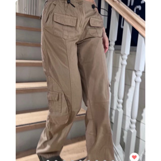 พรีออเดอร์ PREORDER Brandy Melville Kim Cargo Pants ของแท้ 100% (BEIGE)