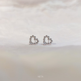 ต่างหูเงินแท้ s925 รูปหัวใจ Small Love Earring