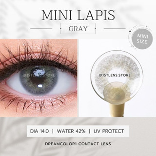 (0.00-6.00) คอนแทคเลนส์สีเทา รุ่น ★ Mini Lapis Gray ★ Dreamcolor1 Contact Lens | รายเดือน | สายตาสั้น | ตาฝรั่ง