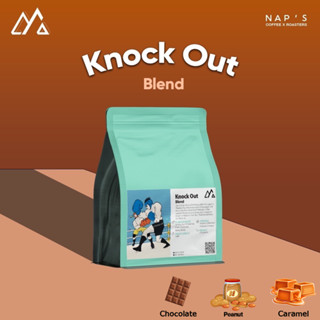 NAPSCOFFEE เมล็ดกาแฟลาวโรบัสต้าคั่วเข้ม KnockOut  - House Blend 200G