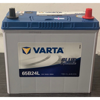 แบตเตอรี่รถยนต์(แห้ง) ขั้วซ้าย VARTA 65B24 L (Blue) สำหรับรถยนต์ 1.5-2.0 cc. 50 แอมป์ CCA 390