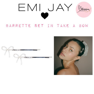 พร้อมส่ง ✅ Emi Jay Barrette Set Take A Bow ของแท้ 100%