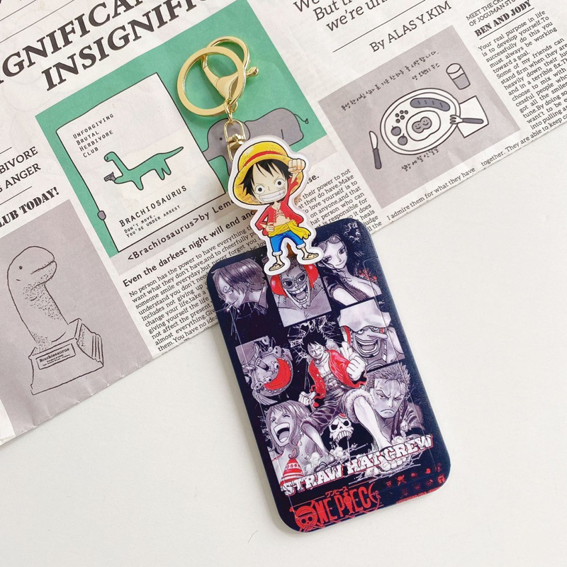 พร้อมส่งที่ใส่บัตรพนักงาน บัตรนักเรียนนักศึกษา คีการ์ดลายโจรสลัด กำปั้นลูฟี่ โซโลและช๊อปเปอร์ ลายน่ารักคมชัด ราคา ถูกที่สุด ดีลบีเคเค แกลเลอรีภาพที่ 4
