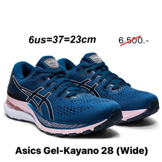 รองเท้าวิ่งหญิง Asics Gel Kayano 28 สีฟ้าชมพู หน้า Wide (1012B046.402) ของแท้💯% จาก Shop