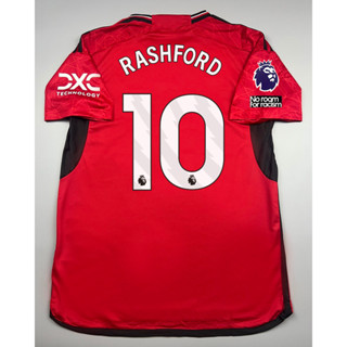 เสื้อบอล แฟนบอล แมนยู เหย้า 2023-24  เบอร์ชื่อ MARTINEZ FERNADES RASHFORD CASEMIRO อาร์มพรีเมียร์ลีค