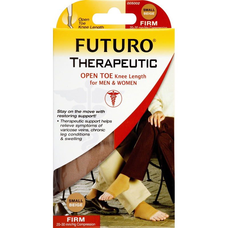 futuro therapeutic opentoe knee lengthถุงน่องบรรเทาเเละป้องกันอาการเส้นเลือดขอดรุ่นเเรงรัดสูง สีเนื้อ