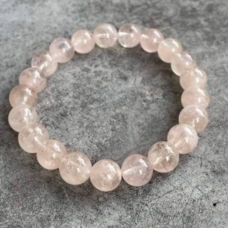 สร้อยหินพีชมอร์แกไนต์ ข้อมือเส้นสีสวยๆ ( Peach Morganite )