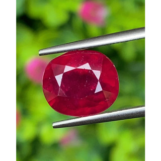 พลอย ทับทิม (Ruby Sapphire) 5.53 กะรัต (Cts.) พลอยแท้ อัญมณีมงคลประจําวันเกิด เครื่องประดับพลอย