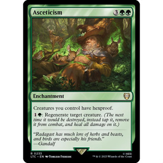 Asceticism การ์ด Magic The Gathering ของแท้ จากชุด The Lord Of The Rings Commander