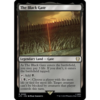 The Black Gate การ์ด Magic The Gathering ของแท้ จากชุด The Lord Of The Rings Commander