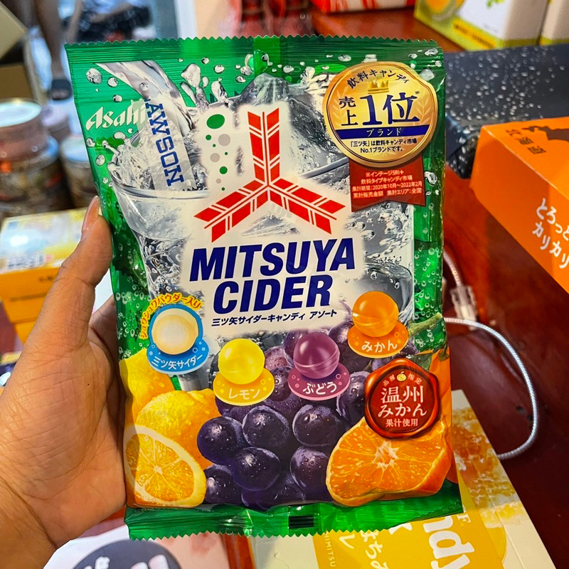 ‼️ของแท้จากญี่ปุ่น‼️Asahi Mitsuya Cider ลูกอมสุตรฮิตจากญี่ปุ่น ใครที่กำลังง่วงๆ... อยากสดชื่น... ต้องลอง!!!