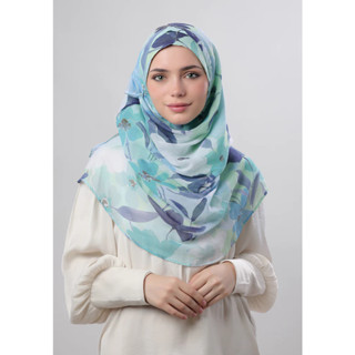 ฮิญาบ BOKITTA รุ่น Voila Maxi - MINTY BLOOMS - Instant hijab