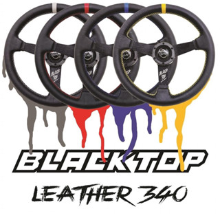 พวงมาลัย Ballfix Blacktop แท้ 340mm Black leather หนังแท้ Elevo พวงแท้ Steering Wheel ของแท้ รับประกัน