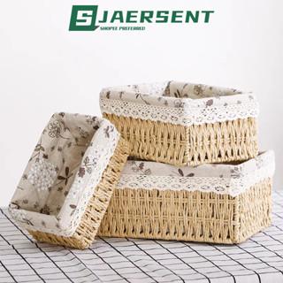 JAERSENT กร้าจัดเก็บของตะกร้าจัดเก็บเครื่องใช้ไฟฟ้า ตะกร้าเก็บของ กล่องใส่เครื่องสำอาง ตะกร้าใส่ของตั้งโต๊ะ