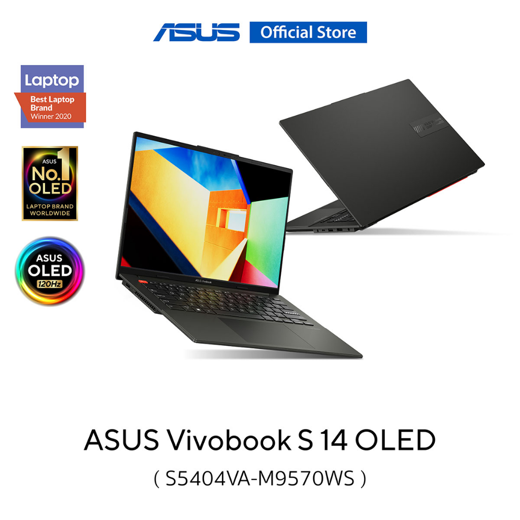 ASUS VivoBook S 14 OLED (S5404VA-M9570WS), 14.5" 2.8K OLED,  i5-13500H, 16GB LPDDR5, 512GB M.2 PCIe 