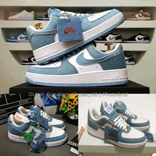 รองเท้า Nike Air Force 1 Denim Blue – AF1 Jean Blue ใส่ได้ทั้ง ชาย หญิง ส่งฟรี