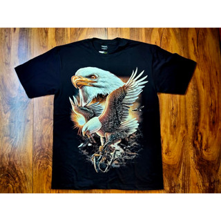 เสื้อยืด T-Shirt  สกรีนหน้า-หลัง ป้าย เสื้อเรืองแสง Size L