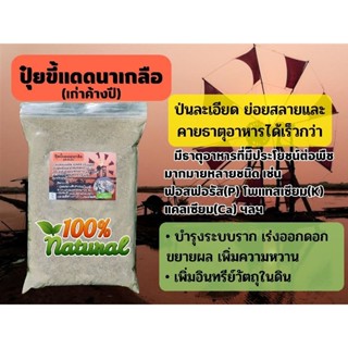 ขี้แดดนาเกลือ ป่นละเอียด ปุ๋ยอินทรีย์ Organic 100% เร่งออกดอก ขยายผล เพิ่มความหวาน ฟื้นฟูดิน 1.75 kg.