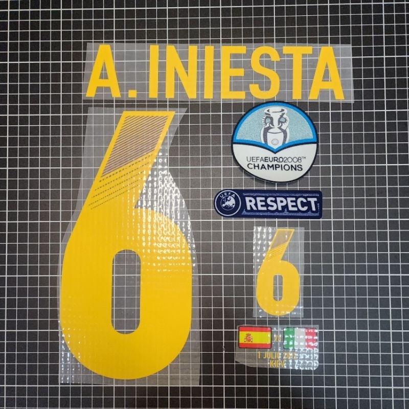 set full option A.INIESTA 6 SPAIN HOME EURO 2012 final date match detail vs Italy torres 9 xavi 6 pu