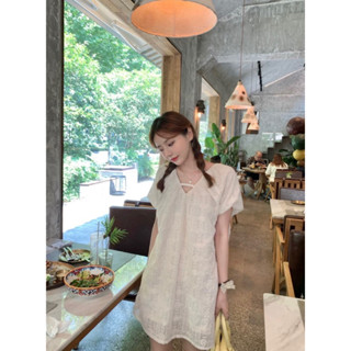 🧡💛🧡Soft Cream lace white dress🧡💛🧡ป้ายypy