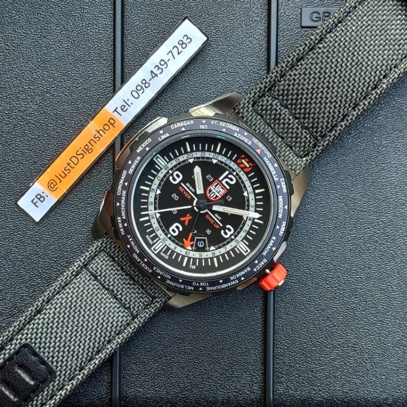 Luminox 3761 Bear Grylls survival GMT ของแท้ ของใหม่ มือ 1