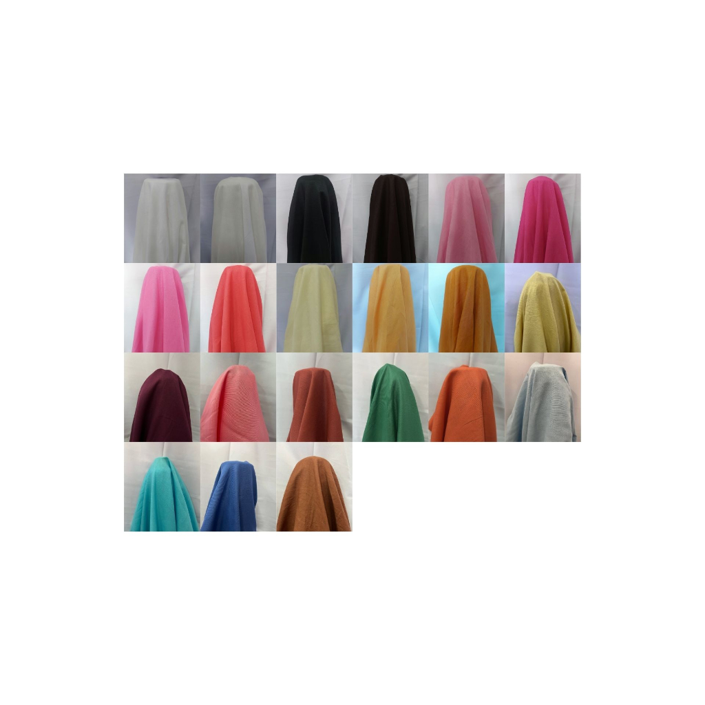 ผ้าลินินแท้ 100% สีสวย เนื้อบาง สำหรับตัดเสื้อ หน้ากว้าง 58นิ้ว.ขายเป็นหลา