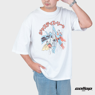 GALLOP : JAPAN Oversized - Comics TEE เสื้อยืดโอเวอร์ไซส์ รุ่น DJLGOT5000 สี Super White - ขาว / ราคาปกติ 1190.-