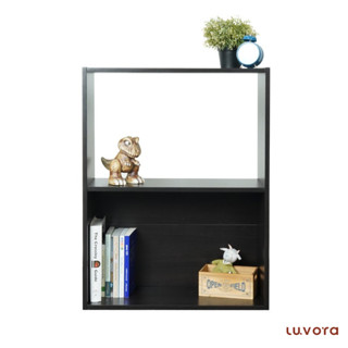 Luvora Shiftex02 DB สี Darkbrown ชั้นวางหนังสือ 2ชั้น minimal