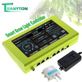 Grow Light Controller LED หน้าจอสัมผัส ไฟปลูกต้นไม้ ปรับความสว่าง 4ใน1 มัลติฟังก์ชั่น สังเกตอุณหภูมิและความชื้น CO2 PPFD