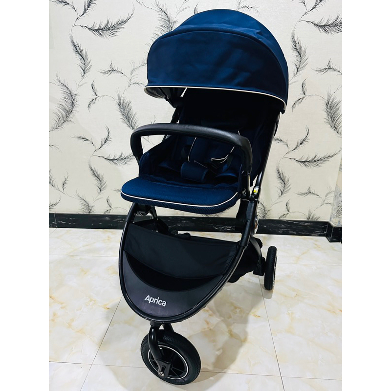 รถเข็น 3ล้อ Aprica Easy Buggy Easy Buggy สี(Navy NV) รถเข็นพับเล็ก เข็นลื่นไม่โครงเครงชนช้อปญี่ปุ่นค