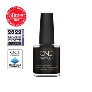 CND VINYLUX สีทาเล็บกึ่งเจล สี Black Pool 0.5 oz. (15 ml.) นำเข้าจากอเมริกา