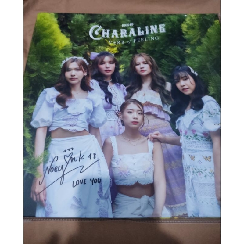 Noey BNK48 Charaline - Vinyl ลายเซ็นต์จริง