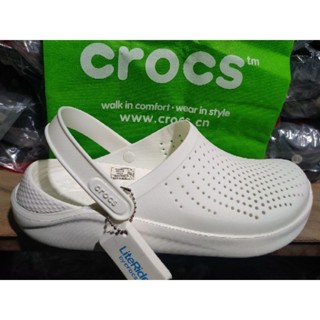 Crocs Lite Ride Clog รองเท้าแตะ แบบลำลอง มาใหม่สุดฮิต ใส่ได้ทุกเพศ มีส่วนลดราคา