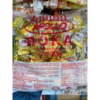 Apollo Roka เวเฟอร์ลูกกลมสอดไส้ช็อกโกแลต 70 ชิ้น