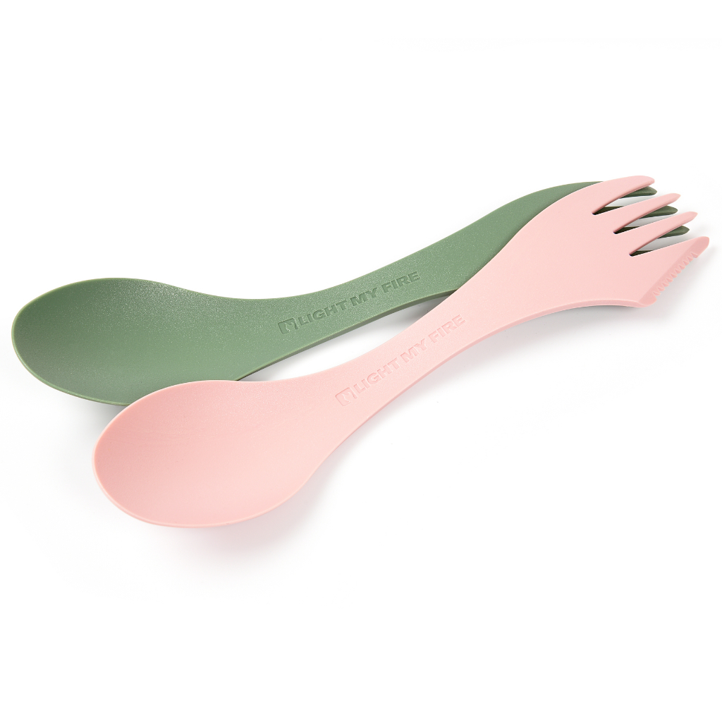 SPORK ORIGINAL BIO 2-PACK SANDYGREEN/DUSTYPINK