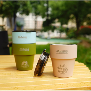 Nobana แก้วเก็บความเย็น แก้ว double wall 300ml