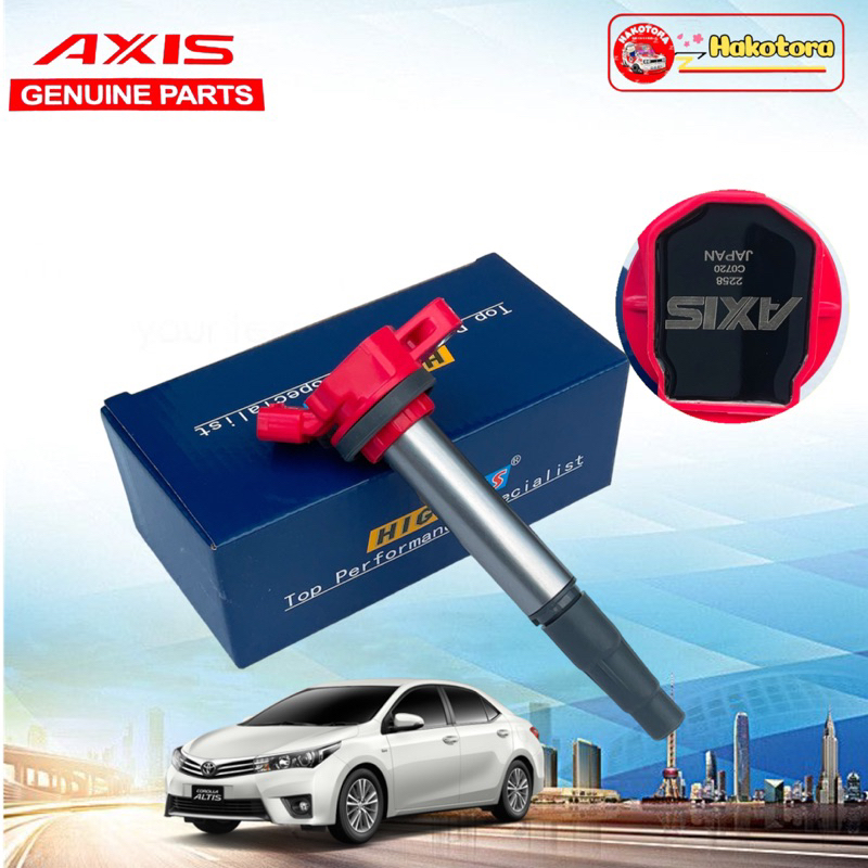 คอยล์ จุดระเบิด Axis TOYOTA ALTIS DUAL / PRIUS / CHR / 1ZR 2ZR 3ZR สินค้า ญี่ปุ่น