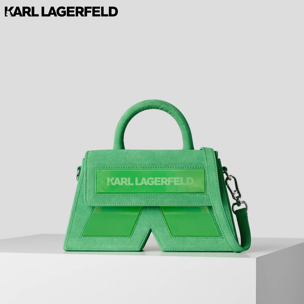KARL LAGERFELD - ESSENTIAL K CROSSBODY BAG ABSINTHE GREEN 230W3176 กระเป๋าสะพายข้าง