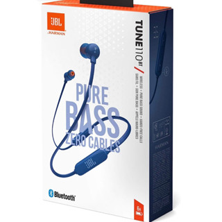 JBL TUNE 110BT หูฟังสำหรับดูหนัง ฟังเพลง แบบ Wireless IN-EAR สีฟ้า