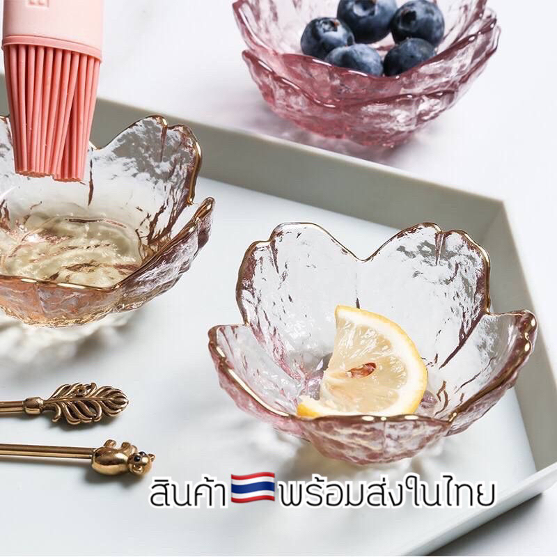 พร้อมส่ง ถ้วยดอกซากุระสีชมพู 8cm ถ้วยตกเเต่งขนาดเล็ก