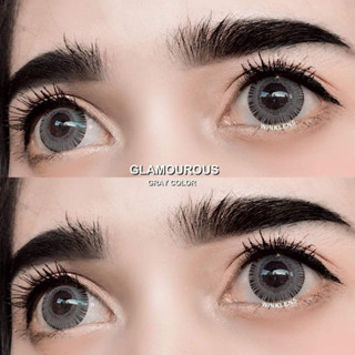 Bigeye Glamorous gray/brown คอนแทคเลนส์ กลาโมรัส สีเทา/น้ำตาล (สายตาปกติ)