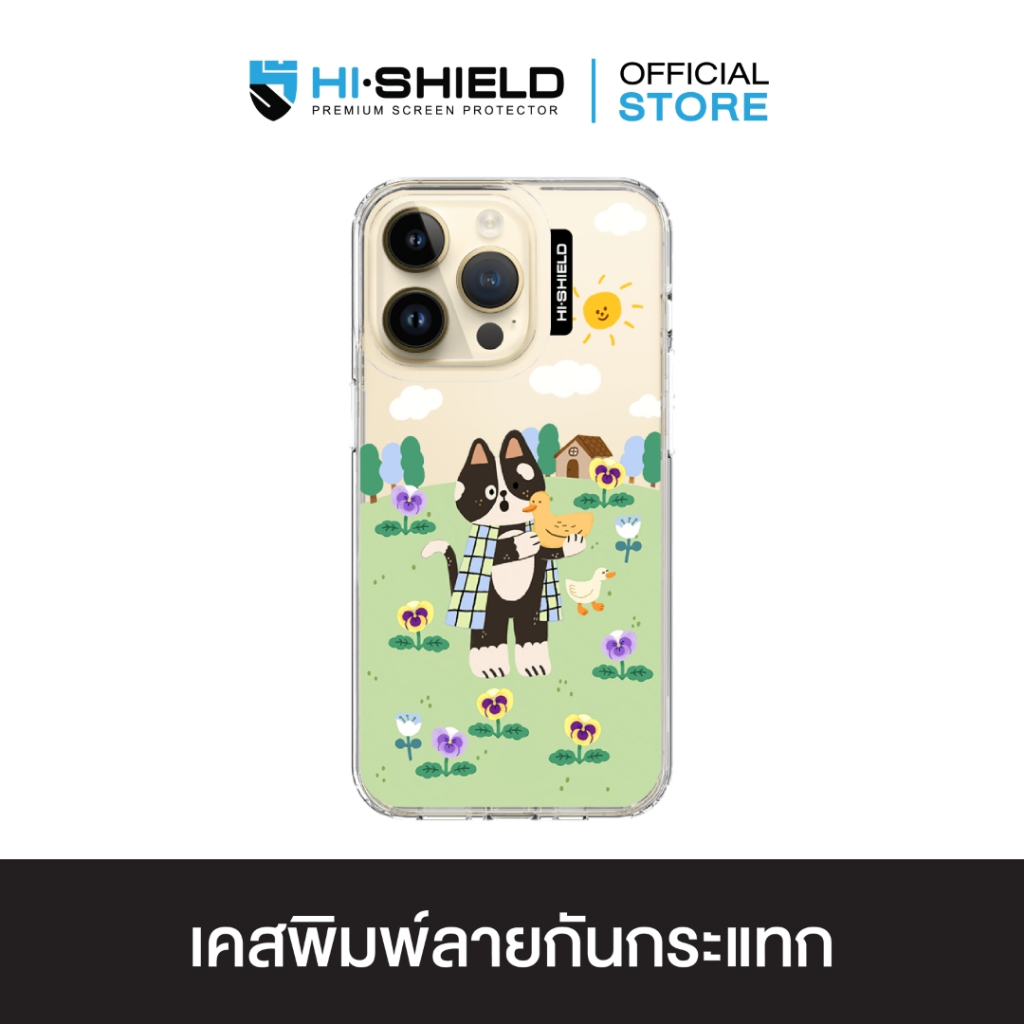 HI-SHIELD Stylish เคสใสกันกระแทก iPhone รุ่น Quack1 [เคส iPhone17,iPhone16,iPhone15,iPhone14,iPhone1